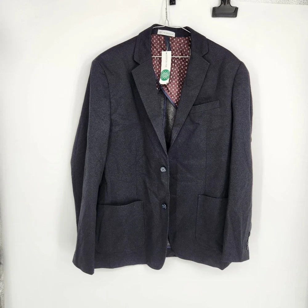 7 Diamonds Men's Blue Large Gatsby Blazer NWOT